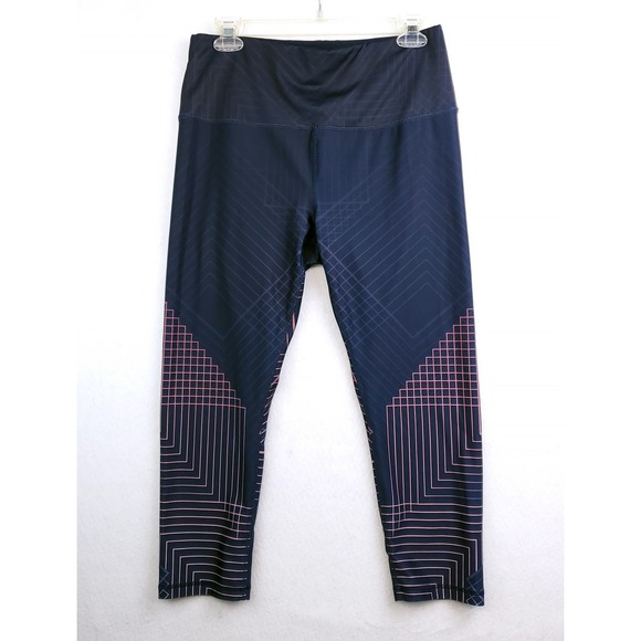 RBX Pants - RBX Leggings Navy Blue Geometric Print Women's Size L